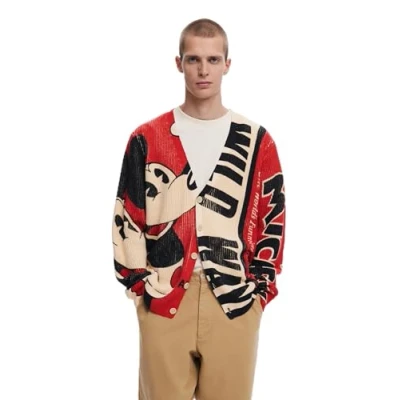 Afbeelding van Desigual Vest, Heren, Maat: XL, Red