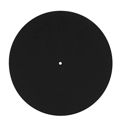 Afbeelding van 2 Stks 12 Inch Zacht Vilt Platenspelers Platenspeler Draaitafel Mat, Antislip Antistatisch Record Pad, Ultradun Beschermend Pad