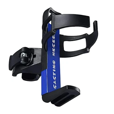 Afbeelding van Flessenhouder voor fiets, flessenhouder, drankhouder, zonder schroeven, snelsluiting, bekerhouder MTB, racefiets, kinderfiets, rolstoel (zwart)