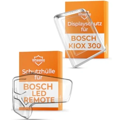 Afbeelding van Wheeloo Set van 2 transparante beschermhoezen voor Bosch LED Remote &amp; Kiox 300 I e bike display beschermhoes displaybescherming afdekking waterafstotend accessoires regenbescherming