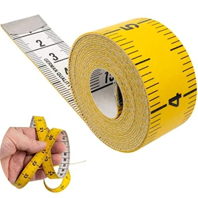 Afbeelding van Kleermakers meetlint met totale lengte van 150 cm, 2 in 1 CM en INCH schaalverdeling, Meten kleding, Lichaamsvet, Rol gemaakt glasvezel kunststof, diy size band 60&quot;