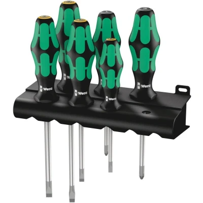 Afbeelding van Wera schroevendraaier set 335 sleuf/PZD 6 delig