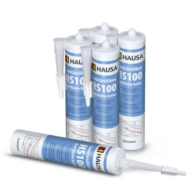 Afbeelding van HAUSA HS100 sanitaire silicone transparante badkamer keuken kit voeg 310 ml schimmelbestendig