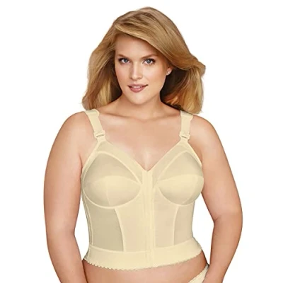 Afbeelding van Exquisite Form Volledig vrouwen Front Close Longline BH #5107530, Beige, 80B