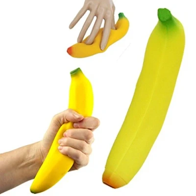 Afbeelding van Tobar 30232 Squishy Banana 1 PZ, geel