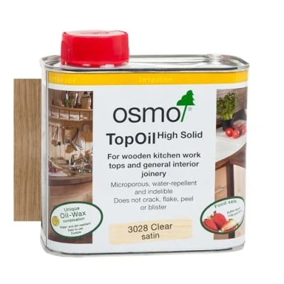 Afbeelding van Osmo TopOil 3068 Natural 0.5 Liter Meubel Olie voor Hout Werkbladolie tafel snijplank Werkbladen Houtolie meubelolie