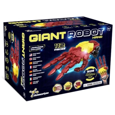Afbeelding van Science4you hydraulische cyborg handset Bouw je eigen gigantische robothand met 112 onderdelen, STEM Toys, perfecte Robot &amp; Model Kits cadeau voor jongens en meisjes van 10 11 12 13 14+