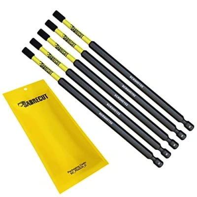 Afbeelding van 5 x SabreCut SCRH5152_5 152mm H5 Hex Magnetische Impact Schroevendraaier Bits Set Single Ended Heavy Duty Compatibel met Dewalt Milwaukee Bosch Makita en anderen