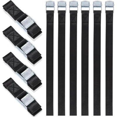 Afbeelding van Spanbanden, kort, 10 stuks, 50 cm, bevestigingsriemen voor fiets, riemen om fietsendrager te bevestigen, verstelbare sjorbanden met klemsluiting, sjorband motorfiets, bagage