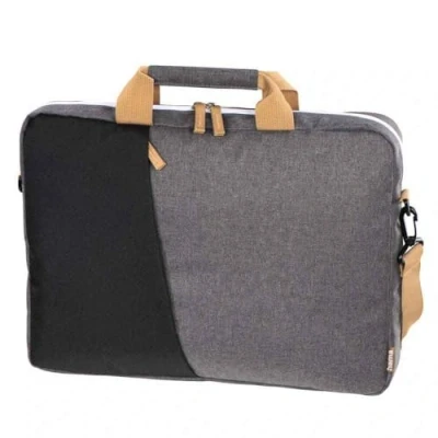 Afbeelding van Hama Laptoptas tot 13,3 inch (notebooktas voor laptop, tablet, MacBook, Chromebook inch, schoudertas als werktas of schooltas heren en dames) zwart grijs