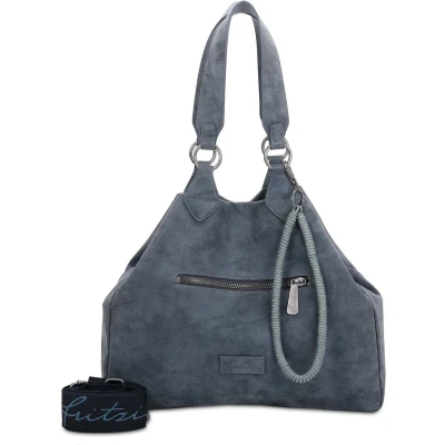 Afbeelding van Fritzi aus Preußen Schoudertas Rub Iggi01 Shoulder Bag Denim Donkerblauw
