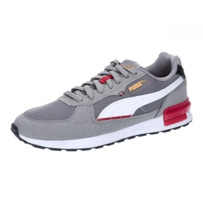 Afbeelding van Puma Graviton uniseks volwassene Sneaker , Stormy Leisteen Witte Club Rode Gember Thee 37 EU