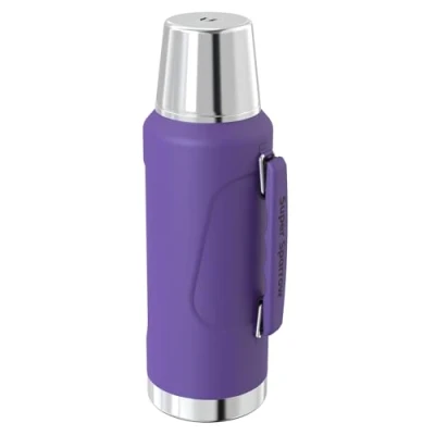 Afbeelding van Super Sparrow Thermosfles 2L RVS Waterfles BPA vrij Lekvrije Thermoskan, lektovrije deksel dient ook als beker voor sport en outdoor