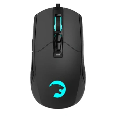 Afbeelding van GAMEPOWER Kyojin RGB bedrade gamingmuis, 6400 DPI optische sensor, programmeerbare knoppen, zwart