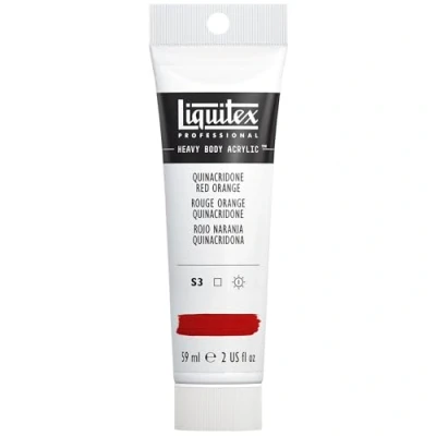 Afbeelding van Liquitex 1045109 Professional Heavy Body acrylverf in kunstenaarskwaliteit met uitstekende lichtechtheid en boterachtige consistentie, 59ml Tube, Quinacridone Red Orange