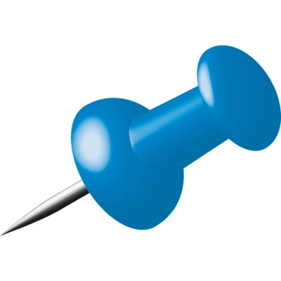 Afbeelding van Alco Al 662 15 Pushpins Doosje A 40 Stuks Donkerblauw