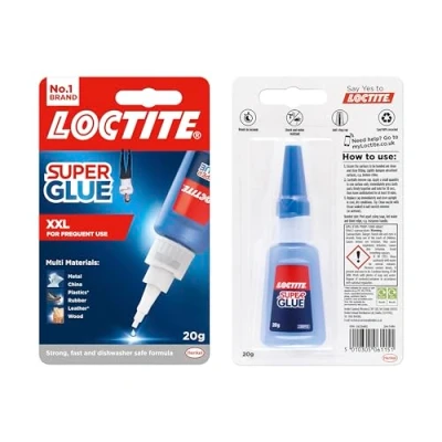 Afbeelding van Loctite Super Lijm 20g, Vloeibare voor alle doeleinden Reparaties, Sterke Duidelijke Verschillende Materialen, Superlijm Nauwkeurige 1 x 20g