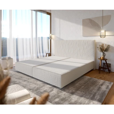 Afbeelding van Boxspringframe Dream Well Bouclé Crème Wit 200x200 cm