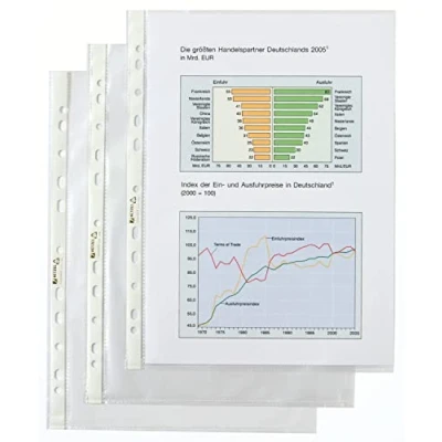 Afbeelding van Hetzel 22464490 kunststof hoesjes, A4, transparant, 100 stuks