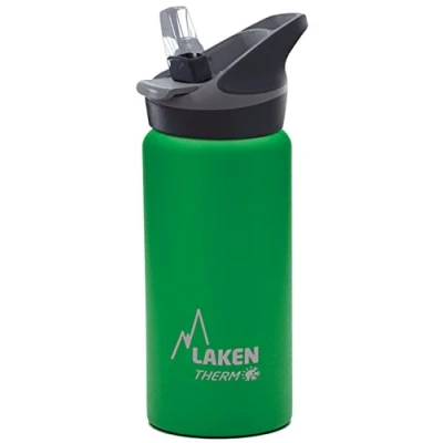 Afbeelding van Laken Jannu thermische waterfles met vacuümisolatie dubbele roestvrijstalen wand 18/8. Tot 24 uur koud, groen, 500 ml