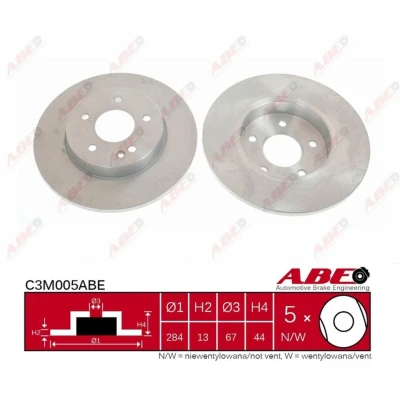 Afbeelding van ABE Remschijven C3M005ABE
