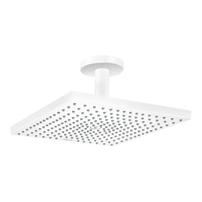 Afbeelding van Hansgrohe raindance e square hoofddouche e300 1jet met plafondbevestiging 15 8cm 30x30cm mat wit 26250700