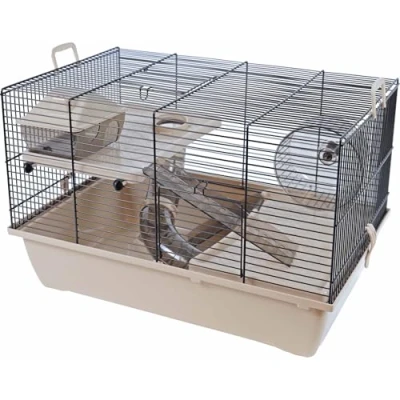 Afbeelding van Interzoo hamsterkooi Pinky 2 beige Gebr. de Boon