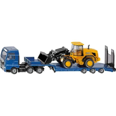 Afbeelding van MAN met dieplader en JCB 1:87 van Siku
