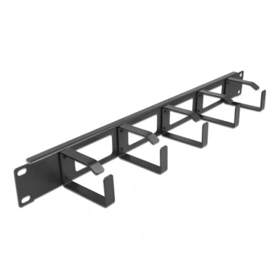 Afbeelding van Delock 19″ kabelmanagement patchpaneel met 4 openingen en 5 beugels