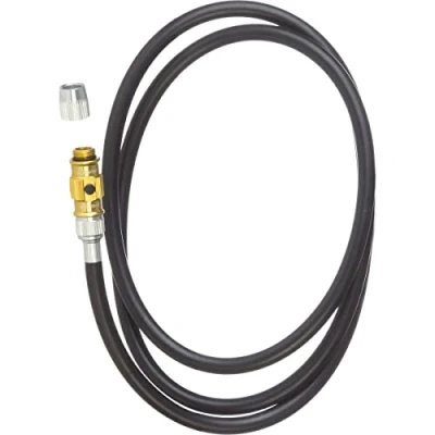 Afbeelding van Lezyne Vervangingsslang voor pompen met ABS klapklepdruk en Micro vloeraandrijving, goud glanzend, 1 slang, V3 flip