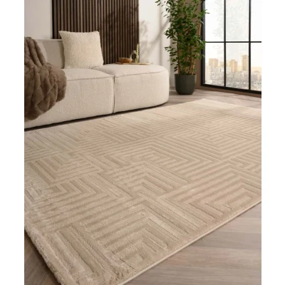 Afbeelding van Scadinavisch Vloerkleed Serene Voss Beige 280x370 Cm