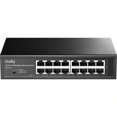Afbeelding van Cudy 16 Port 10/100 Mbps Ethernet switch