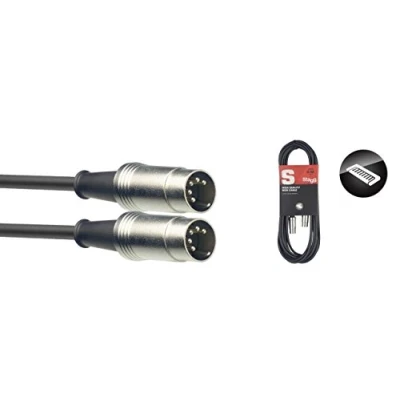 Afbeelding van Stagg SMD2 2m 5 pins DIN mannelijke MIDI kabel