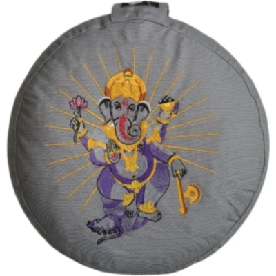 Afbeelding van YogaStyles Meditatiekussen Symbolic Ganesha grijs