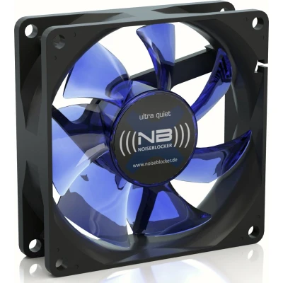 Afbeelding van NoiseBlocker BlackSilent Fan X2 PC ventilator Zwart (b x h d) 80 25 mm