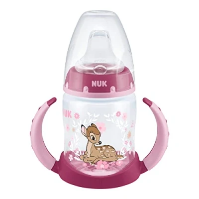 Afbeelding van NUK Disney Classics First Choice Drinkfles 150 ml met temperatuurregeling (Bambi Pink), 1