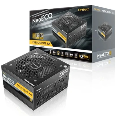 Afbeelding van Antec Neo ECO Modular NE1000G M ATX3.0 EC power supply unit 1000 W 20+4 pin ATX Zwart