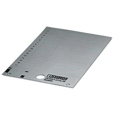 Afbeelding van Phoenix Contact 0828890 US EMLP (27X8) SR Apparaatmarkering Montagemethode: Plakken Markeringsvlak: 27 x 7.93 mm Zilver Aantal markeringen: 510 10 katernen