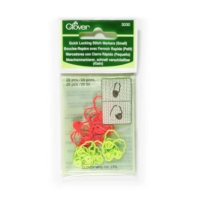 Afbeelding van CLOVER Snelsluiting steekmarkering (klein), plastic, meerkleurig, 13 x 6,5 0,5 cm