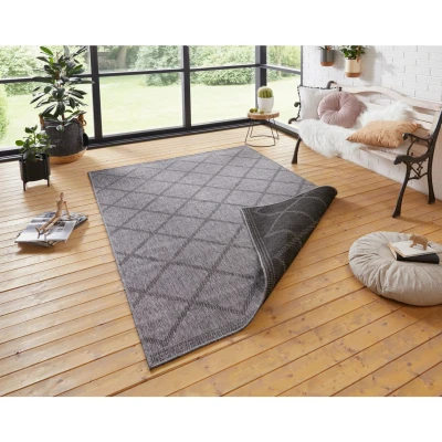 Afbeelding van Dubbelzijdig Vloerkleed Corsica 240x340cm Grijs Modern 123vloerkleed.nl is de online webshop voor vloerkleden en woonaccessoires.