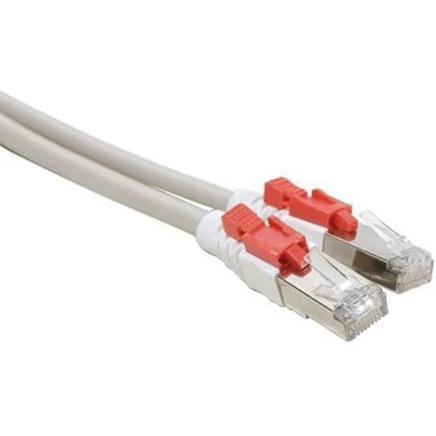 Afbeelding van Netwerkkabel RJ45 CAT 6 S/FTP met vergrendeling grijs 3 M