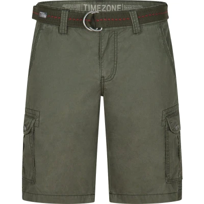 Afbeelding van Timezone Maguiretz Jeansshort, Heren, Maat: 36, Olive wood