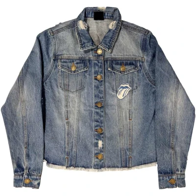 Afbeelding van The Rolling Stones Script Jacket L Blauw