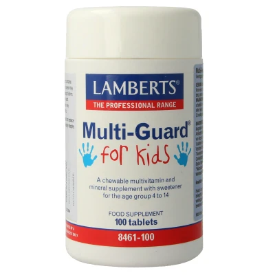 Afbeelding van Lamberts Multi guard For Kids (playfair), 100 Kauw tabletten