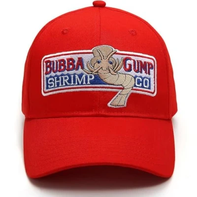 Afbeelding van Himozoo Bubba Gump Baseball Cap Verstelbare Garnalen Co. Geborduurde Forest Kostuum Hoeden, Rood*, Eén Maat
