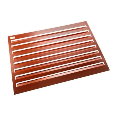 Afbeelding van Evolar achterplaat Medium │ RAL 8004 steenrood. Artikelnr: EVO LOUVRE MR
