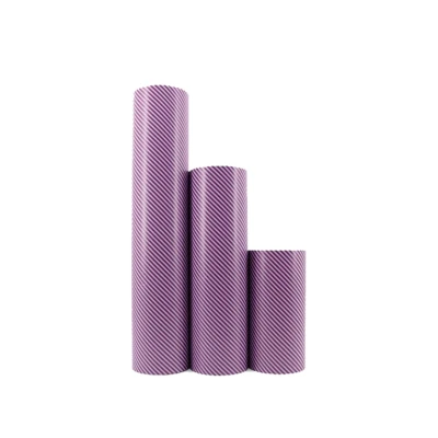 Afbeelding van Cadeaupapier Happy Stripes Jangle Purple Paars 50 cm x 200 m per rol van meter