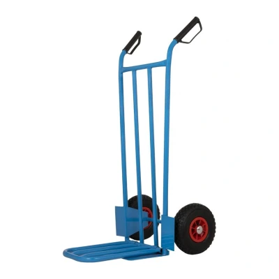Afbeelding van Steekwagen blauw met klep 150kg