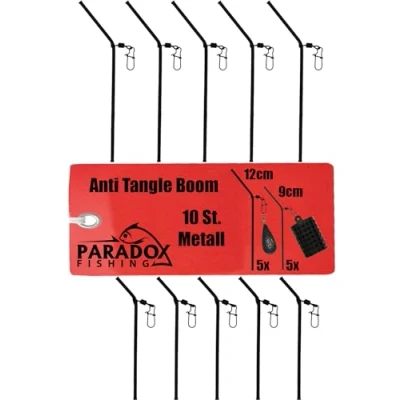 Afbeelding van Paradox Fishing Anti Tangle Boom 10 stuks metaal 9 cm/12 cm I voor grondlood feederaccessoires feeder vissen grondvissen voedermand