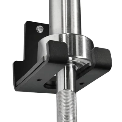 Afbeelding van Yes4All Verticale aan de muur gemonteerde Olympische halterhouder, halterrek, hangend halterrek voor thuisfitnessapparatuur 1 bar